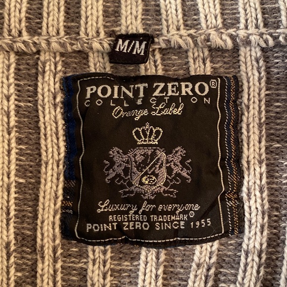 Point Zero - 1/4 zip men’s long sleeve sweater. Size M - Picture 4 of 11